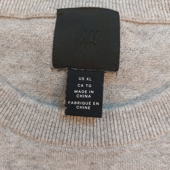 H&M 100% cotton men sweater size XL - Picture 2 of 5
